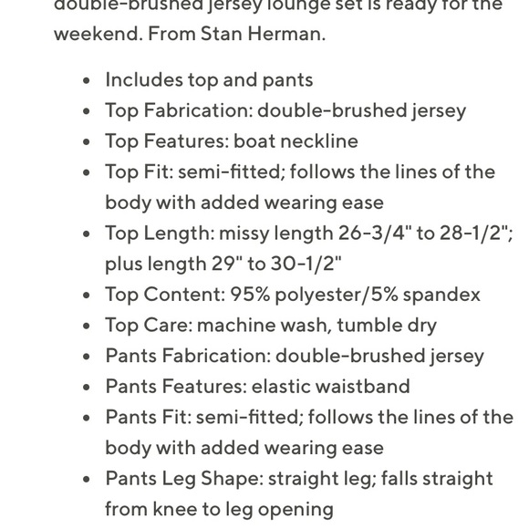 Stan Herman 2-Piece Double Brushed Lounge Set - Sunset - Picture 5 of 5